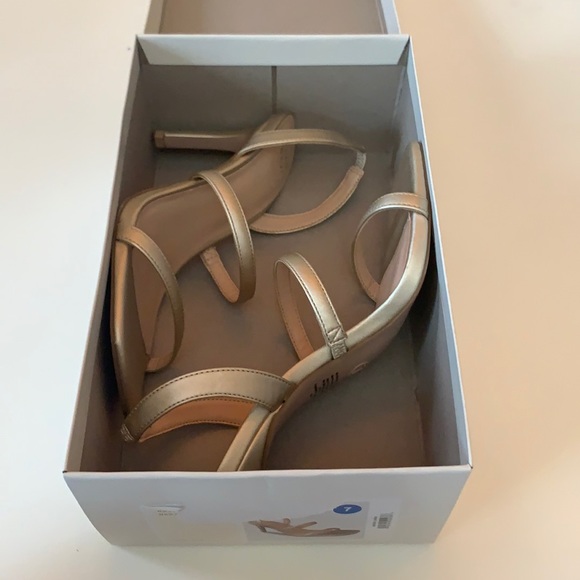 A New Day Nala Strappy Gold Heels Size 7 - Picture 2 of 9